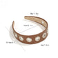 Gifty - Fashion PU Alloy Circle Accent Headband