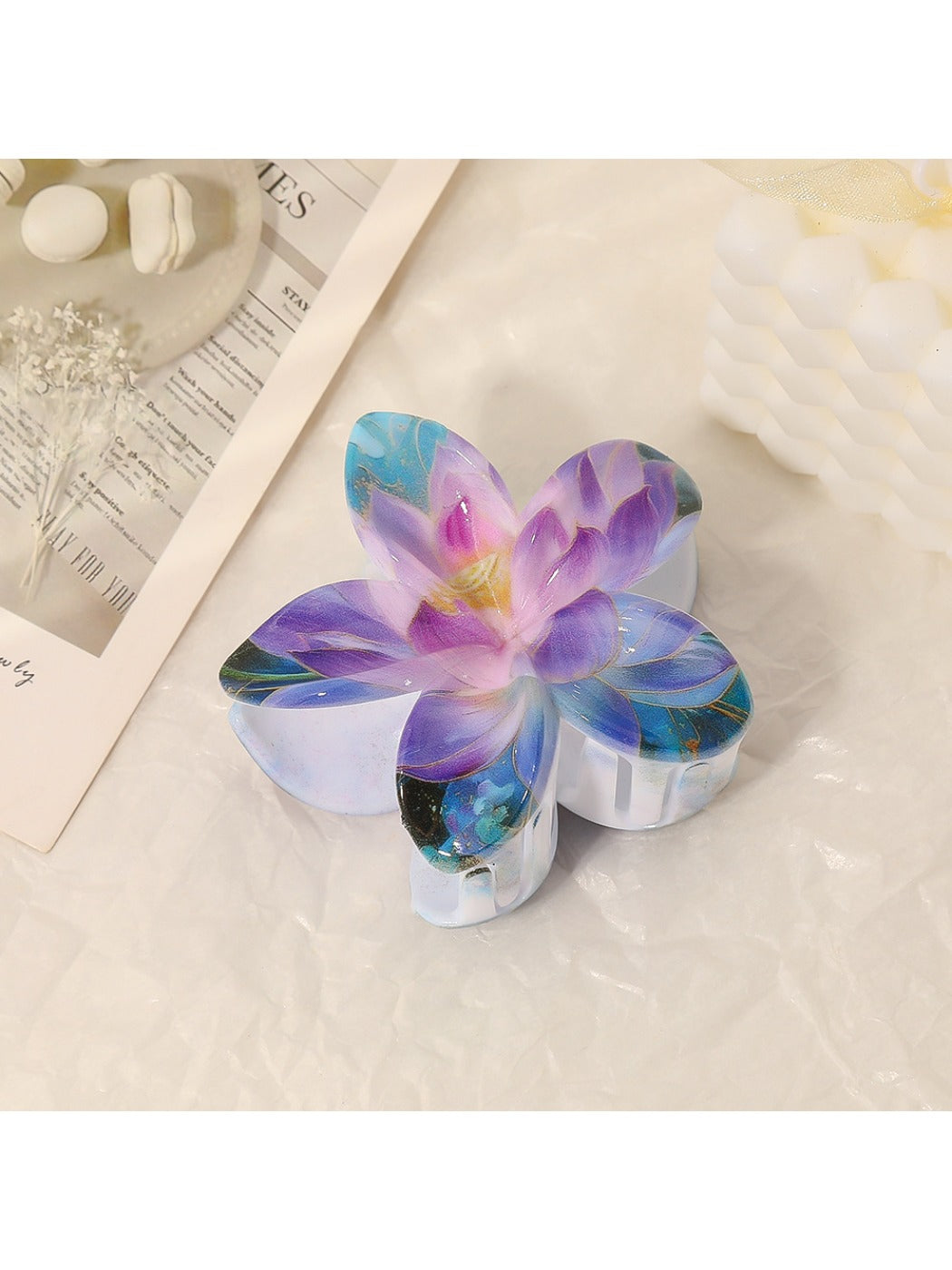 Beau - Vintage Vibrant Flower Shaped Claw Clip