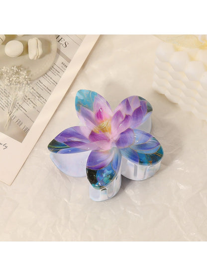 Beau - Vintage Vibrant Flower Shaped Claw Clip