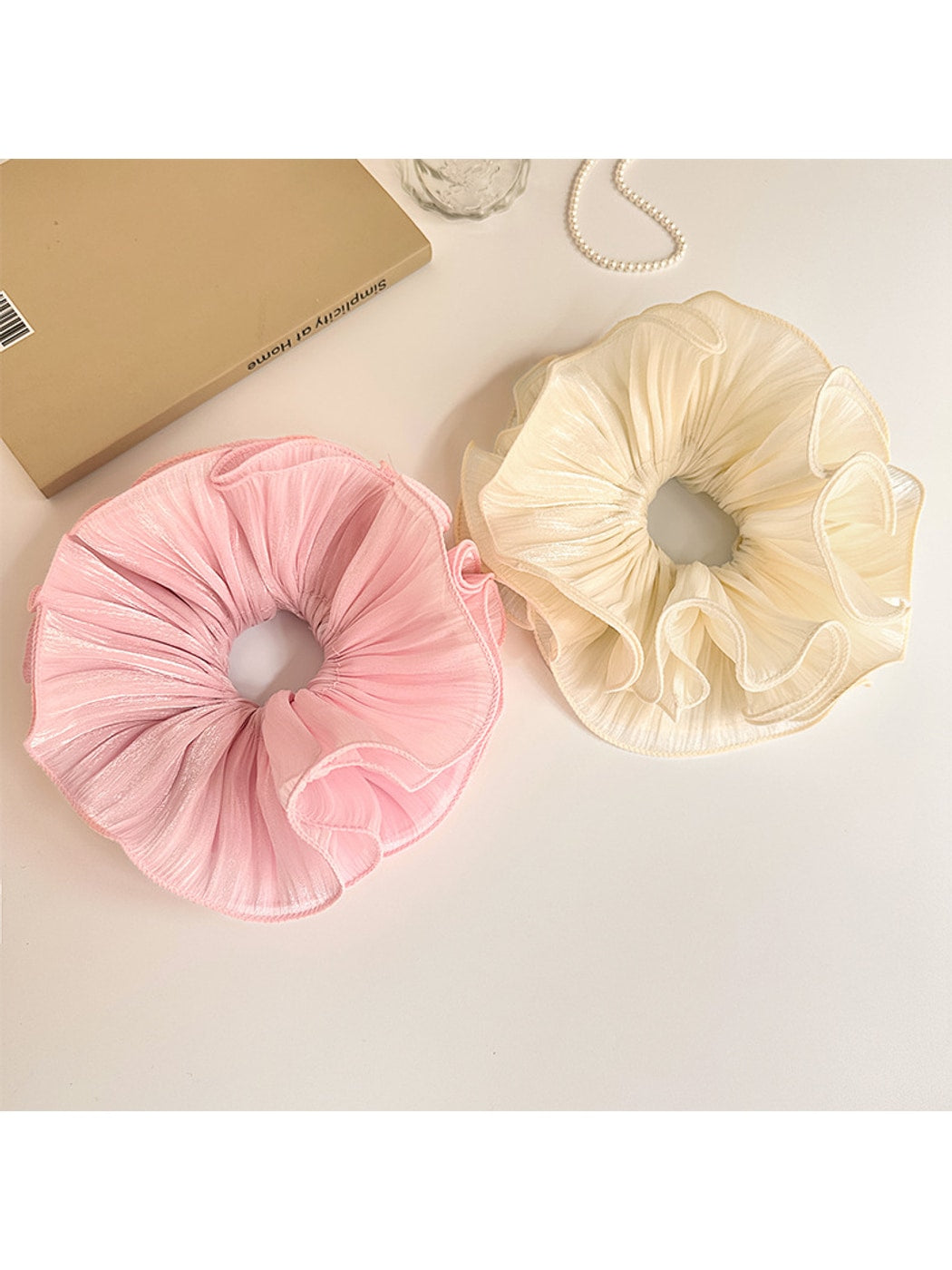 Gifty - Polyester Gathered Edge Scrunchie