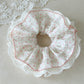 Gifty - Sweet Style Polka Dot Ruffle Lace Scrunchie