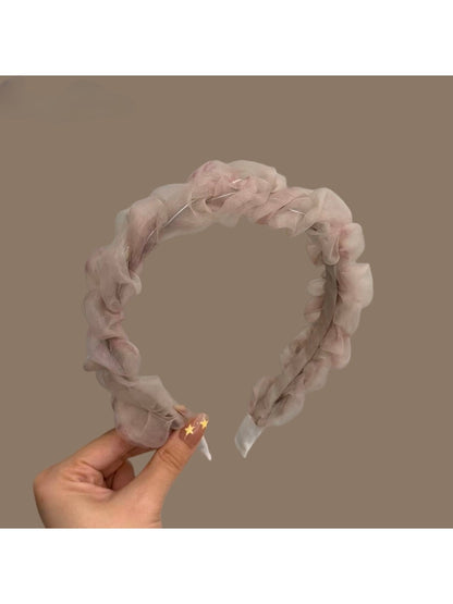 Gifty - Polyester Mesh Pleated Fashion Headband