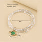 Lovra bracelet worn on wrist showcasing layered strands and subtle color variation