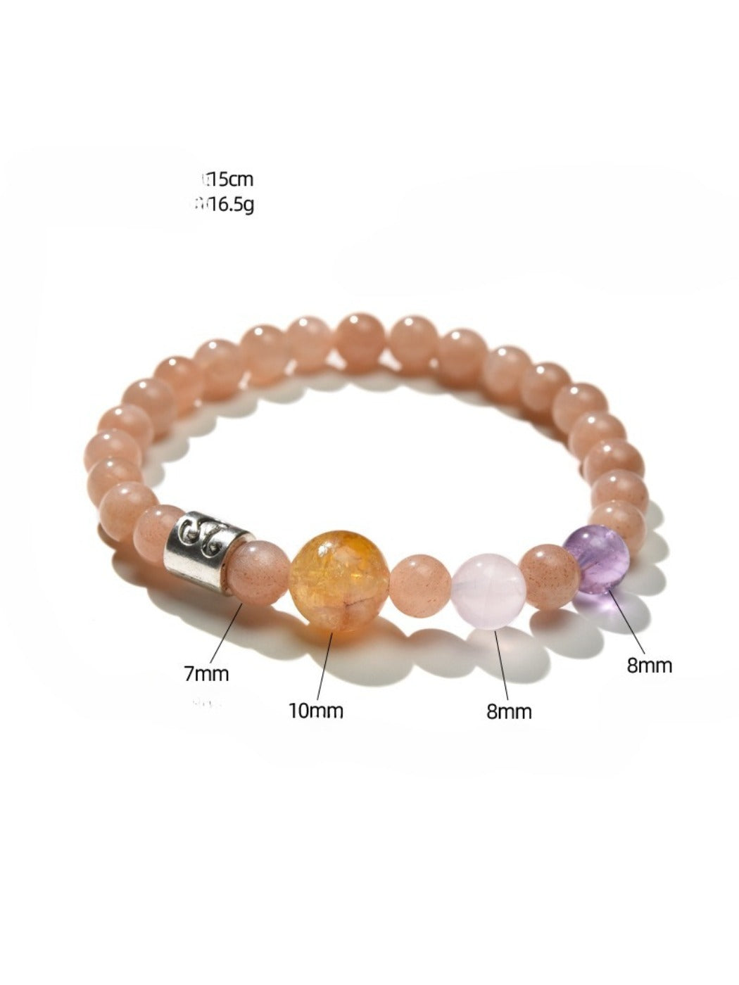 Lovra Zodiac Crystal Beaded Bracelet with a focus on the zodiac charm and crystal beads