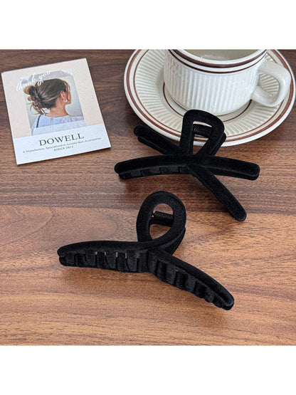 Beau - Elegant Velvet Hair Claw Clip Large
