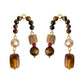 Earedge - Retro Maillard Literary Drop Earrings