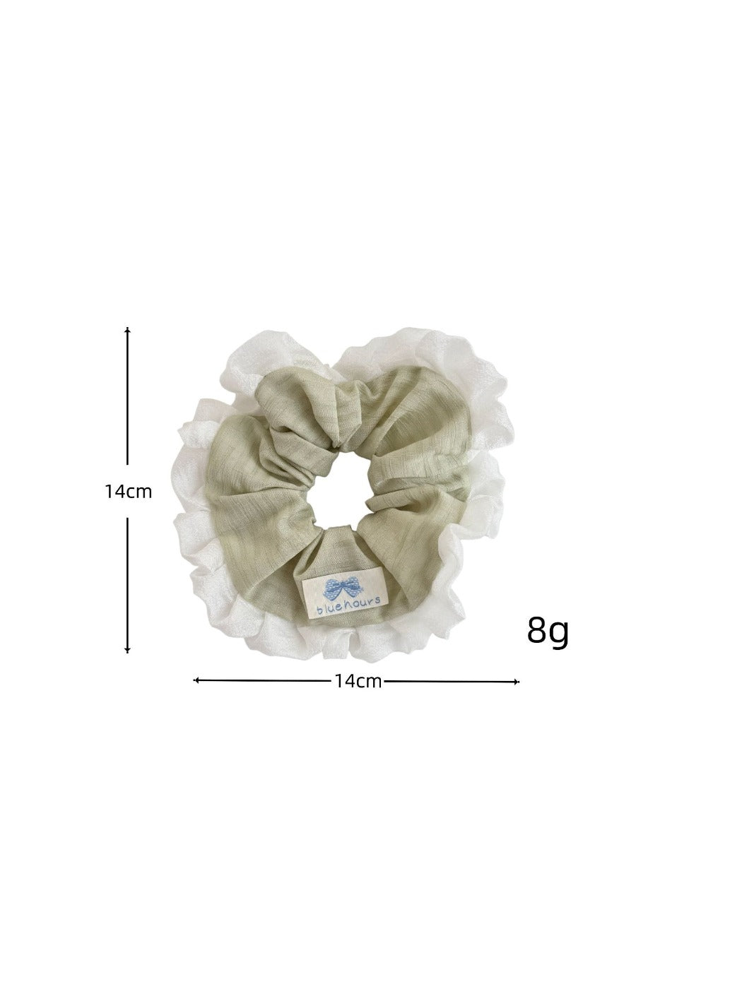 Gifty - Cream Lace Trimmed Scrunchie