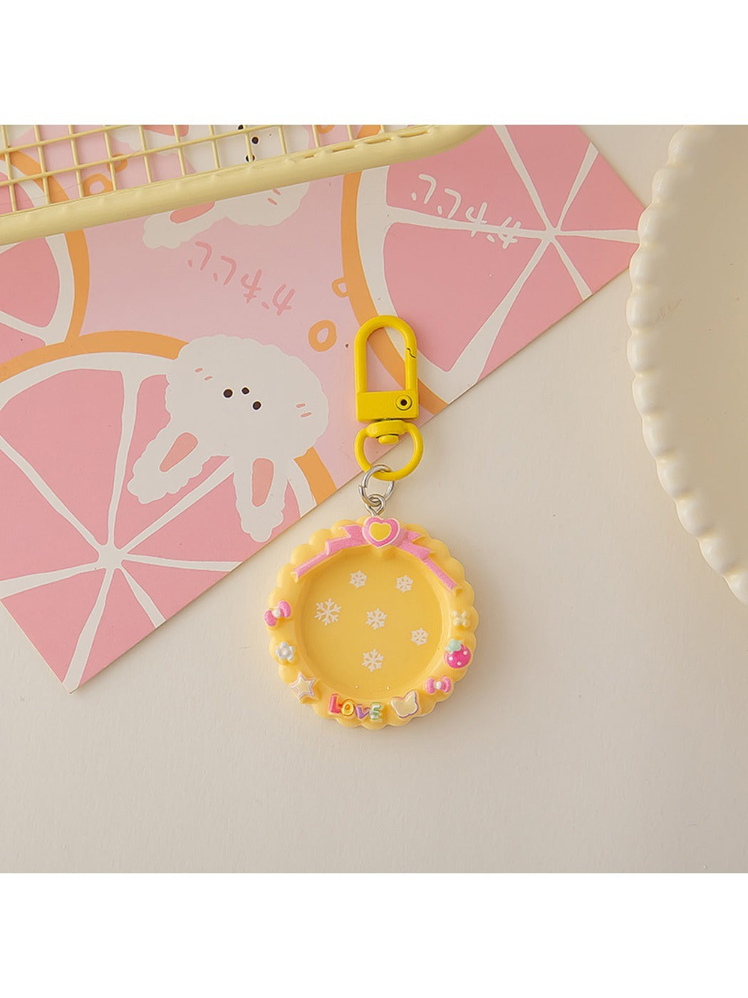 Keypus - Round Macaron Colored Keychain
