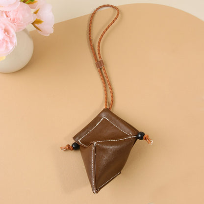 Keypus - Retro PU Bag Shape Bag Charm Keychain