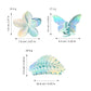 Beau - Gradient Plastic Flower Design Claw Clip