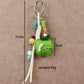 Keypus - Apple Motif Woven Cord Bag Charm Keychain