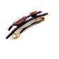 Beau - Glossy Acetate Flower Detail Alloy French Barrette