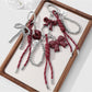 Keypus - Y2K Bow Heart Beaded Cord Bag Charm Keychain