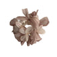 Close-up of the pink bow detail on the Gifty scrunchie showing fabric texture