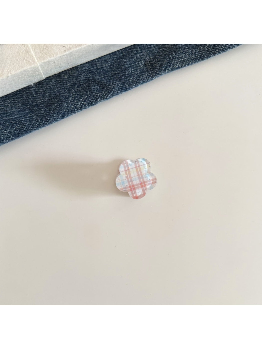 Beau - Floral Plaid and Polka Dot Mini Claw Clip