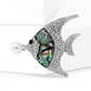 Brovia - Silver Tone Tropical Fish Alloy Brooch Pin
