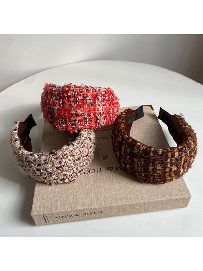 Beau - Knitted Thickened Crown Wide Headband