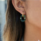 Earedge - Vintage Ombré Hoop Drop Earrings