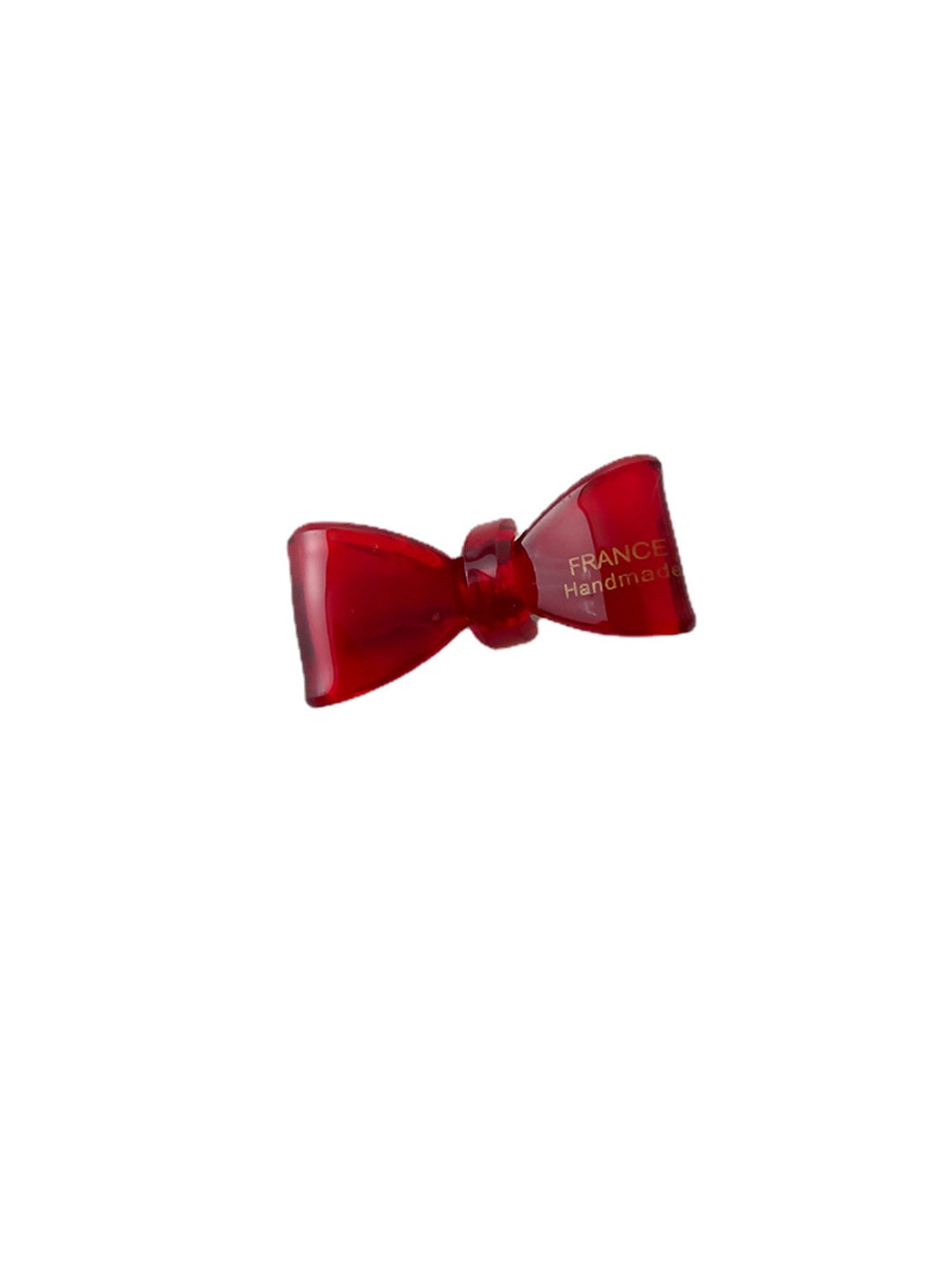 Beau - Glossy Acetate Fiber Bow Accent Hair Clip