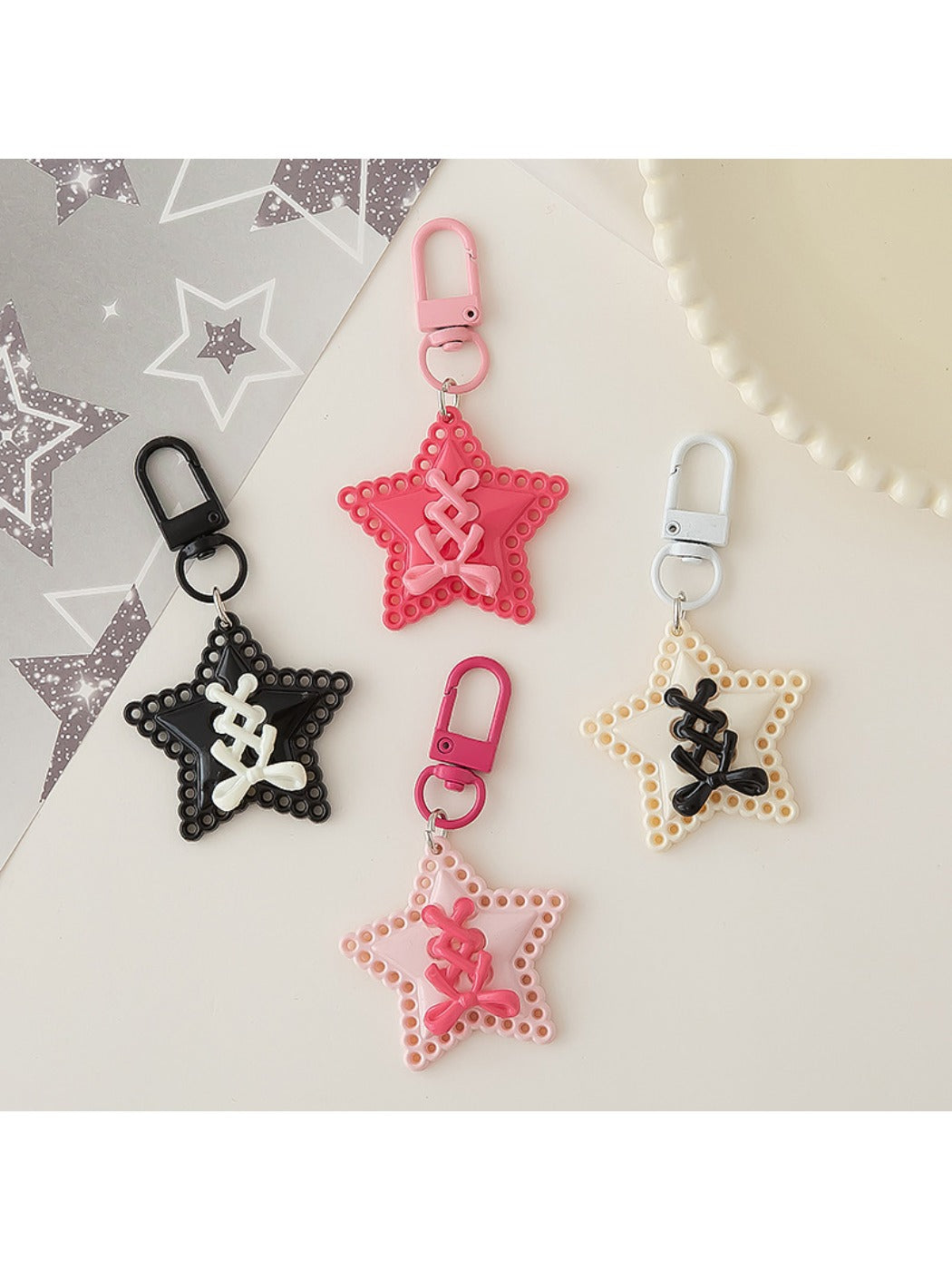 Keypus - Strap Bow Star Keychain