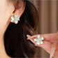 Nozari - Alloy Floral Stud Earrings and Necklace Set