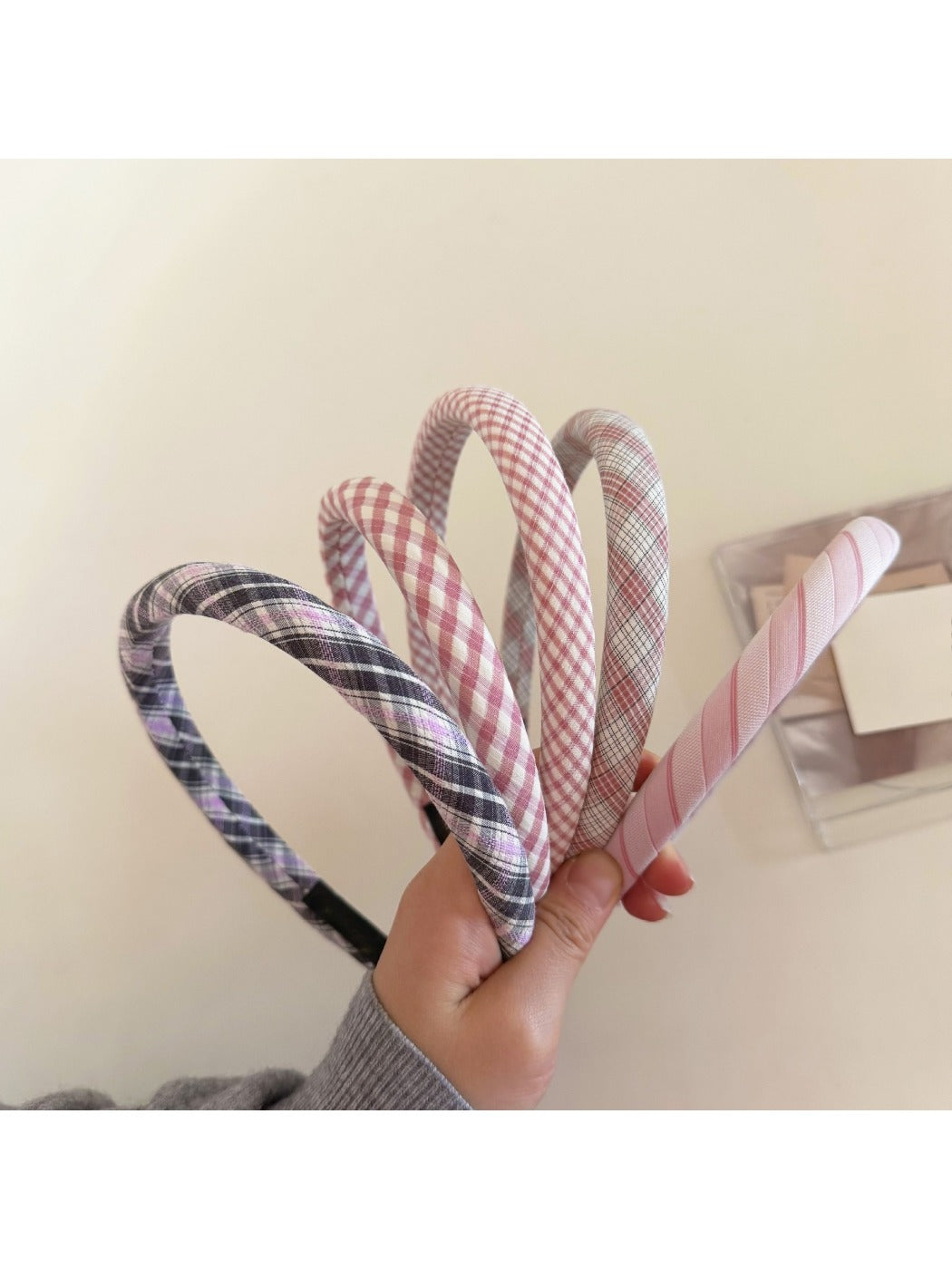 Gifty - Sweet Plaid Thin Edged Headband