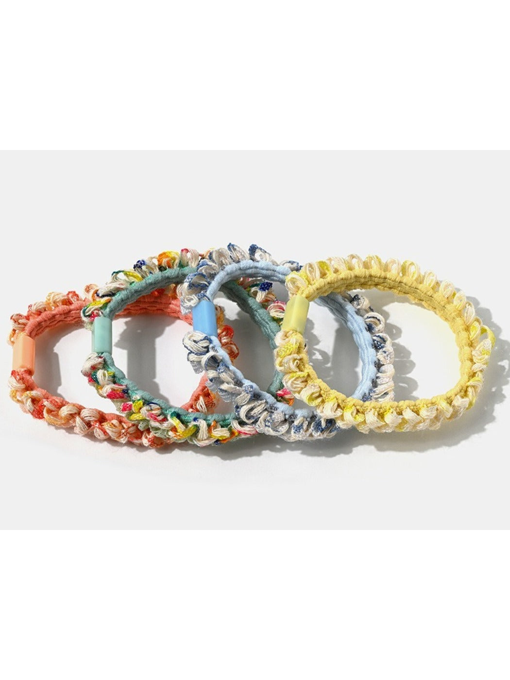 Gifty - 3 Pack Printed Beaded Hair Ties