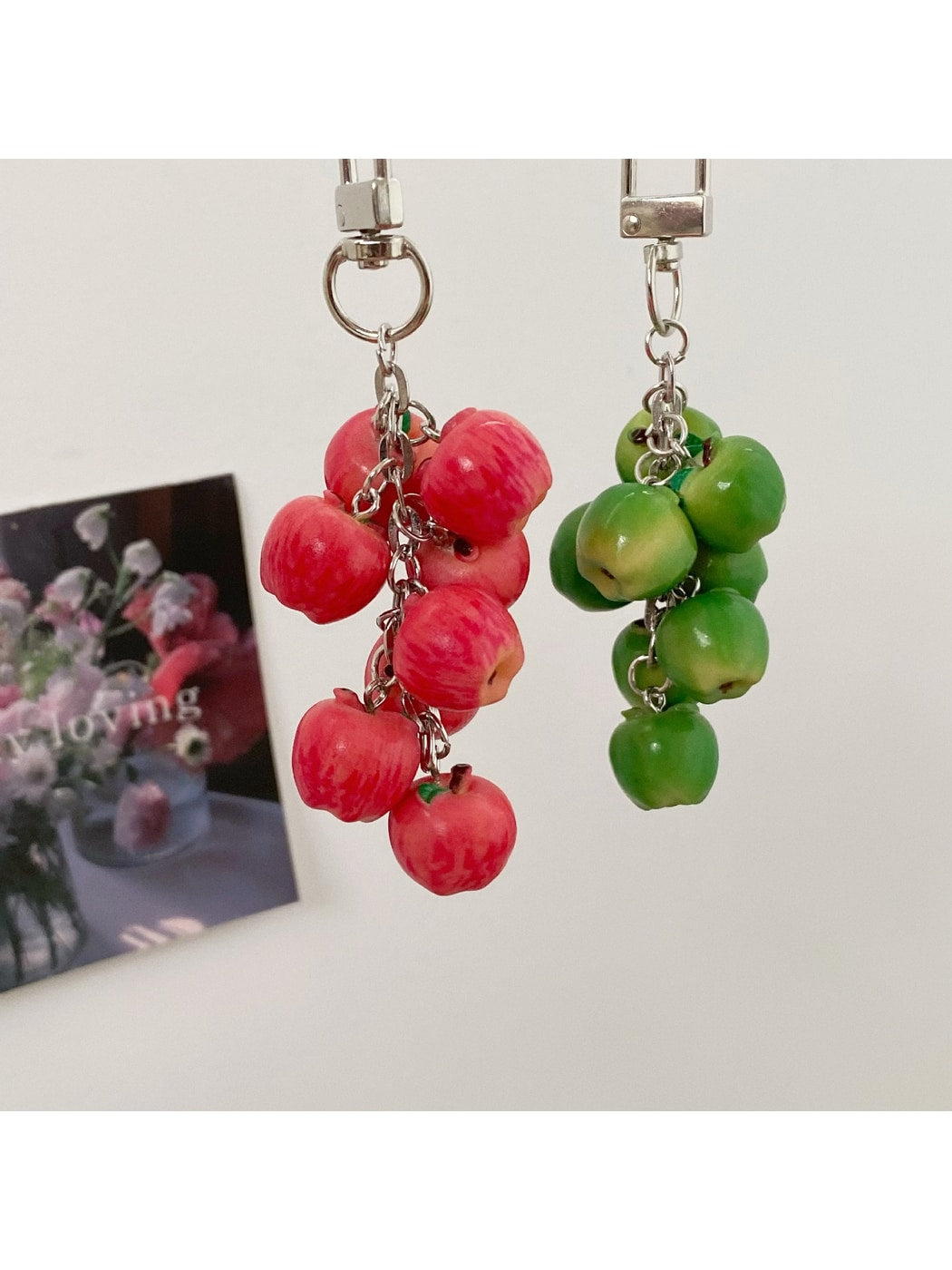 Keypus - Cute Fruit Apple Keychain Bag Charm