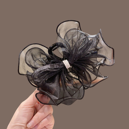 Beau - Decorative Organza Bow Hair Claw Clip