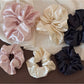 Gifty - Polka Dot Ruched Satin Finish Scrunchie