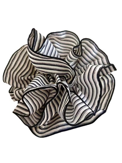 Gifty - Striped Scrunchie Hair Ring