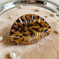 Beau - Vintage Leopard Print Shell Shaped Claw Clip