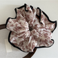 Gifty - Vintage Printed Polyester Hair Scrunchie