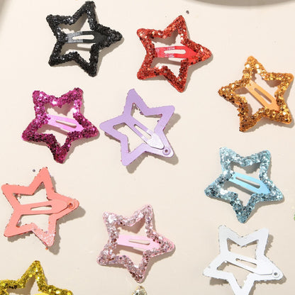 Beau - Sparkly Star Shape Alloy Hair Clip Set