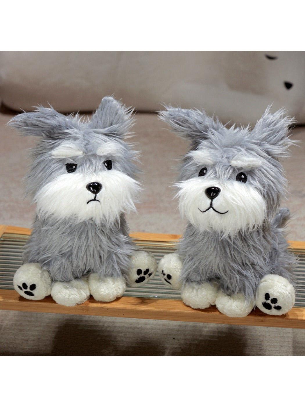 Kuta - Schnauzer Plush Toy Realistic Stuffed Animal