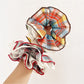 Gifty - Color Block Plaid Lace Scrunchie