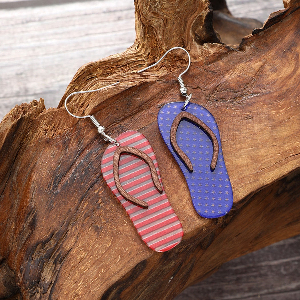 Earedge - Independence Day Theme Striped Earrings