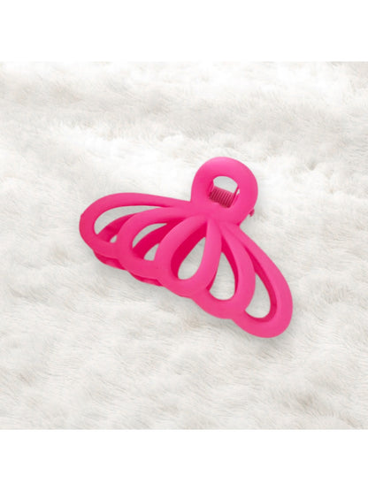 Beau - Hollow Fan Shape Plastic Hair Claw Clip