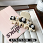 Beau - Flower Accent Ring Shape Acetate Claw Clip