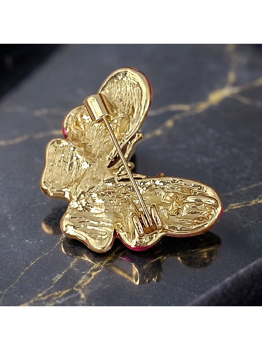 Brovia - Butterfly Shape Alloy Accent Brooch