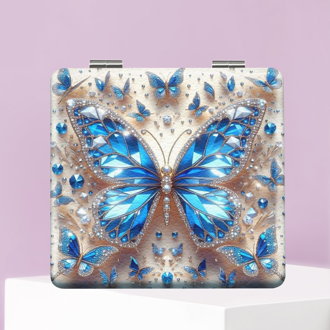 Mirroray - Butterfly Pattern Foldable Compact Mirror