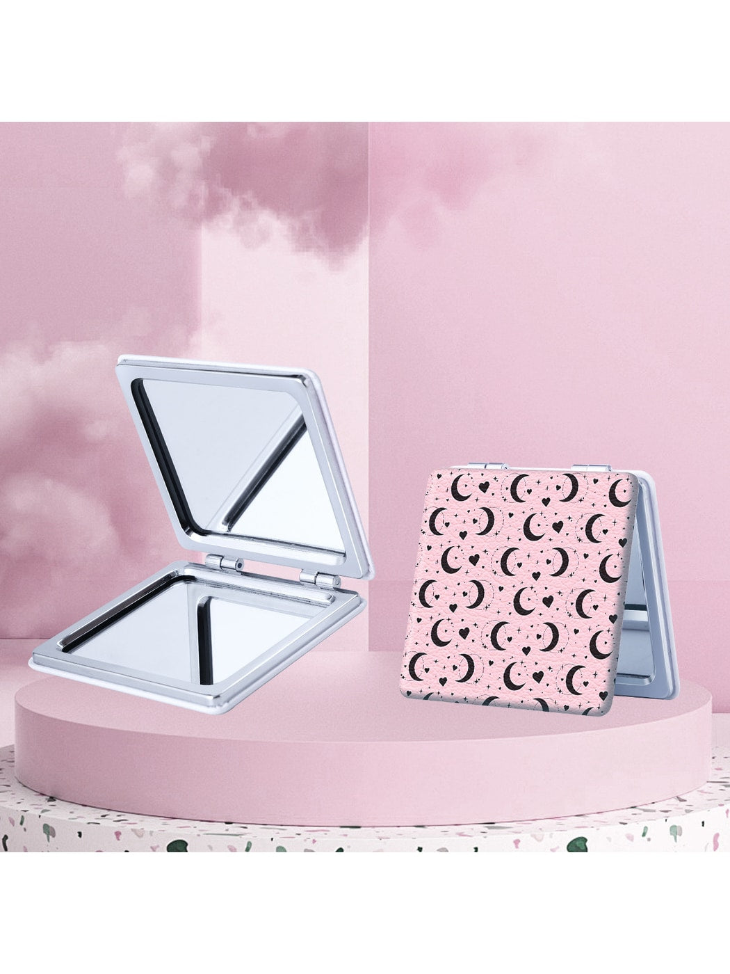 Mirroray - Retro Pattern Folding Compact Mirror