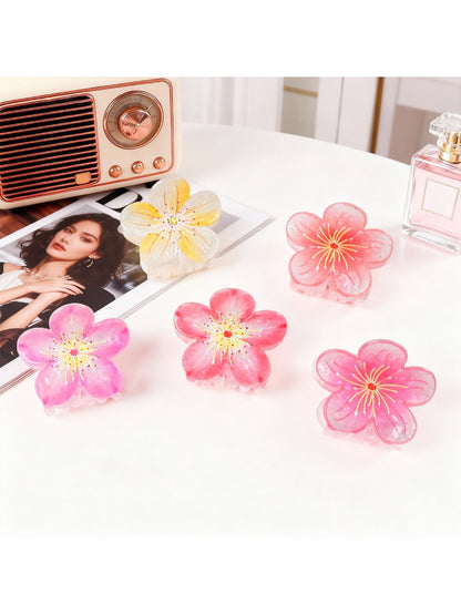 Beau - Elegant Floral Shaped Hair Claw Clip