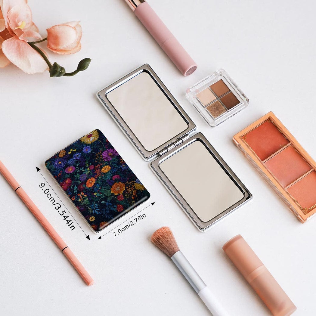 Mirroray - Decorative Foldable Handheld Floral Style Mirror