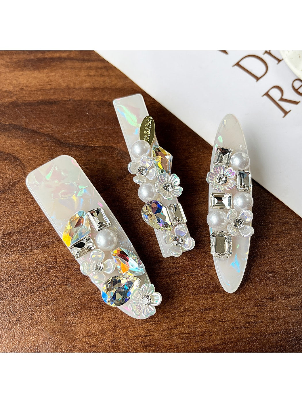 Beau - Modern Minimalist Embellished Side Hair Clip
