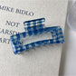 Beau - Blue Plaid Claw Clip