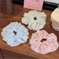 Gifty - Tartan Scrunchies with Beads Large