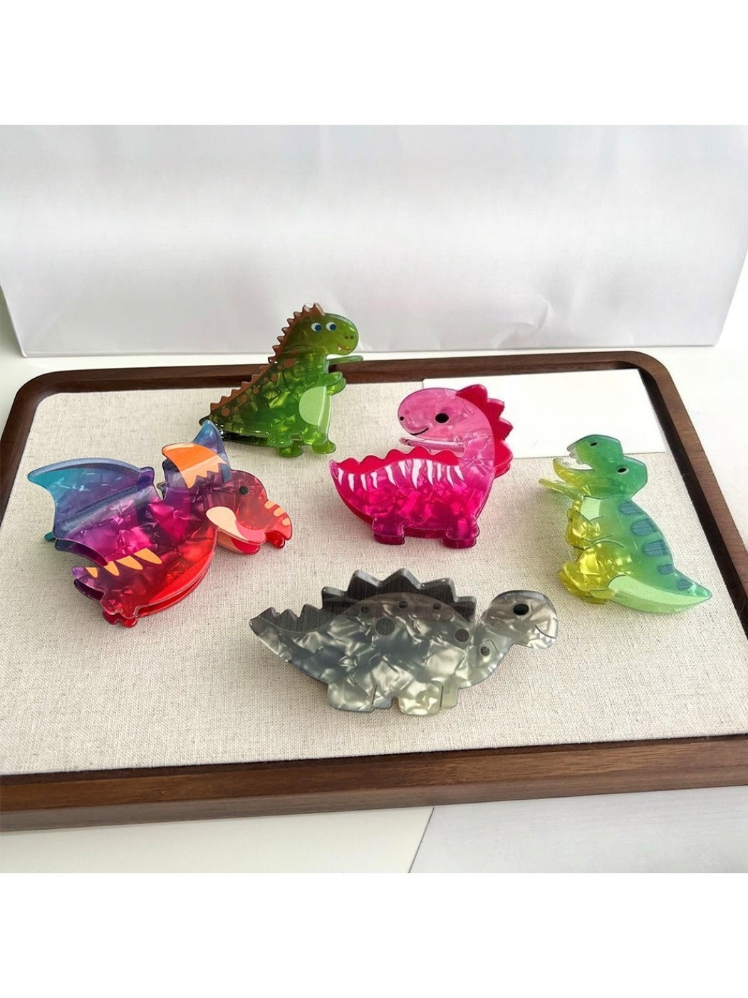 Beau - Gradient Color Dinosaur Hair Clip