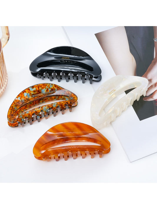 Beau - Minimalist Half Moon Cutout Hair Claw Clip