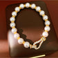 Lovra - Geometric Round Detail Beaded Fashion Bracelet